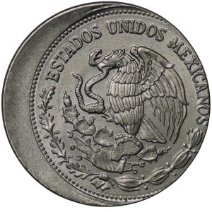 Meksyk, 500 pesos 1987 - niecentrycznie wybite