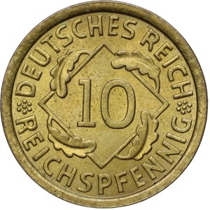Germany, Weimar Republic, 10 Reichspfennig 1929 A