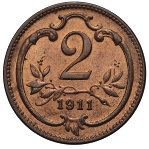 Austria, 2 Heller 1911