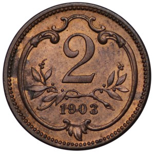 Austria, 2 Heller 1903