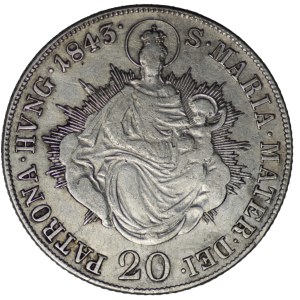 Austria, Ferdynand I, 20 krajcarów 1843 B