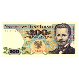 200 Złotych 1982, seria BR