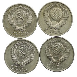 Russia/USSR, 50 kopecks - set of 4 pieces
