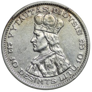 Lithuania, 10 Litas 1936, Grand Duke Vytautas