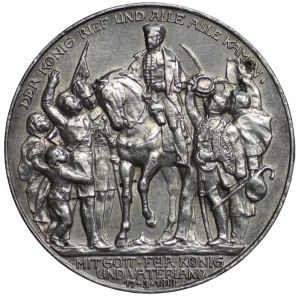 Niemcy, Królestwo Prus, Wilhelm II, 3 Marki Berlin 1913 A