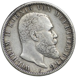Germany, Württemberg, Wilhelm II, 2 marks 1899 F, Stuttgart