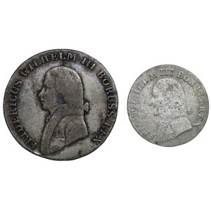 Germany, Prussia, Frederick William III, - set of 2 pieces