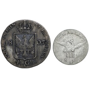 Germany, Prussia, Frederick William III, - set of 2 pieces