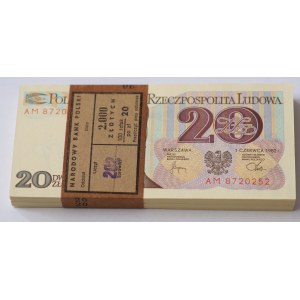 20 gold 1982, AM series, set of 100 pieces - BANK PACKAGE