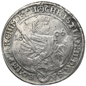 Germany, Saxony, Christian II, John George and Augustus, Thaler 1606, Dresden
