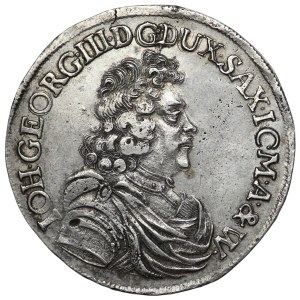 Nemecko, Sasko, Ján Juraj III, 2/3 toliarov (Gulden), 1690, Drážďany