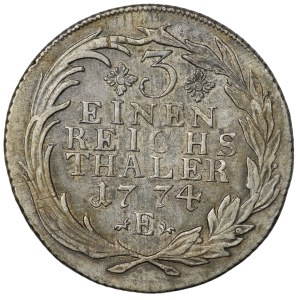 Niemcy, Prusy, Fryderyk II, 1/3 Talara 1774 E, Królewiec