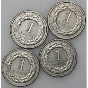 1 złoty 1991 - zestaw 4 sztuk