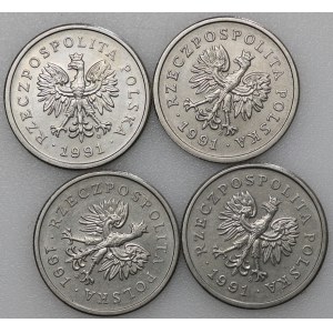 1 złoty 1991 - zestaw 4 sztuk