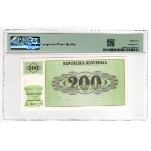 Slovenia, 200 Tolarjev 1990 - PMG 65 EPQ