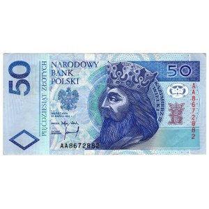 50 zlotých 1994, séria AA