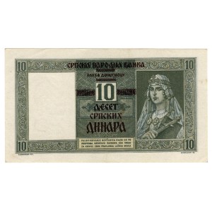 Serbia, 10 Dinars 1941