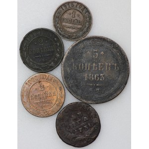 Russie, set de 5 pièces