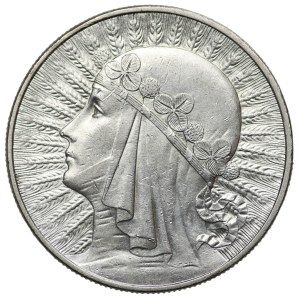 10 zloty 1933, Head of a Woman, Warsaw