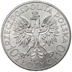 10 zloty 1933, Head of a Woman, Warsaw
