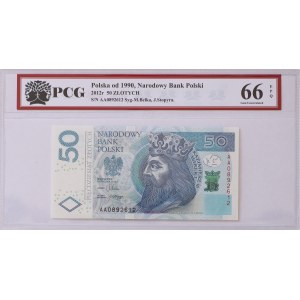 50 Gold 2012, AA series - PCG 66 EPQ