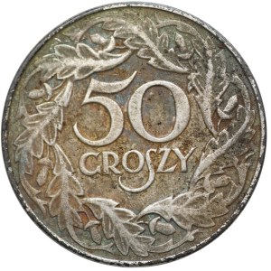 50 Groszy 1938, nieniklowane - bez znaku mennicy