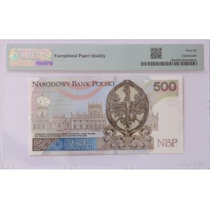 500 Złotych 2017, seria AM - niski numer 0000999 - PMG 66 EPQ