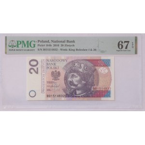 20 Gold 2016, BO series - PMG 67 EPQ