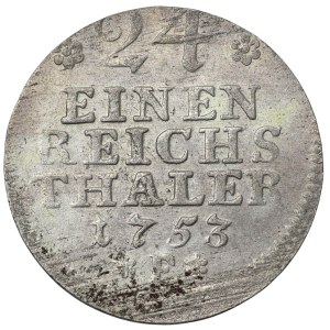 Prussia, Friedrich II, 1/24 thaler 1753-F, Magdeburg