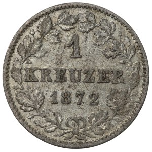 Niemcy, Wurttemberg, 1 Kreuzer 1872