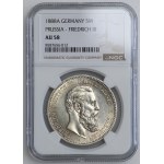 Germany, Prussia, Frederick III, 5 marks 1888 A, Berlin