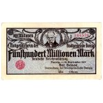 Free City of Danzig, 500 million marks 1923