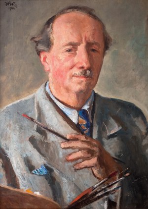Wojciech Weiss (1875 Leorda na Bukowinie - 1950 Kraków), Autoportret, 1940 r.