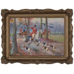Jerzy KOSSAK (1886-1955), "Hunting par force" (1942)