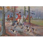 Jerzy KOSSAK (1886-1955), "Hunting par force" (1942)