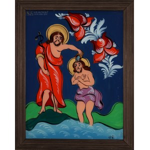 Zdzislaw WALCZAK (1926-2001), The Baptism of Christ in the Jordan.