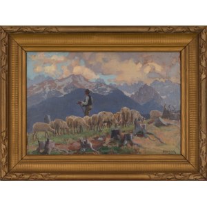 Stanislaw GAŁEK (1876-1961), Baca in the Tatra Mountains.