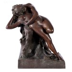 Zygmunt LANGMAN (1860-1924), "The Lord and the Nymph."