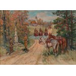 Mieczyslaw KRZYŻAK (1914-1984), "On patrol - a soldier