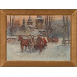 Mieczyslaw KRZYŻAK (1914-1984), "Rushing Sledge".