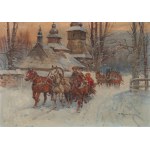 Mieczyslaw KRZYŻAK (1914-1984), "Rushing Sledge".