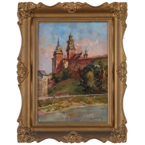 Juliusz SLABIAK (1917-1973), View of the Wawel Castle.
