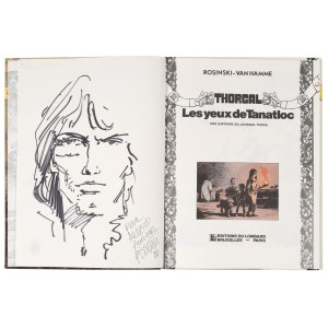 Grzegorz ROSIŃSKI (nar. 1941), Thorgal - francouzské vydání komiksu Thorgal - Oči Tanatloca s ruční kresbou autora (1988)