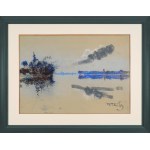 Victor ZIN (1925-2007), "By the Lake."