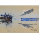 Victor ZIN (1925-2007), "By the Lake."