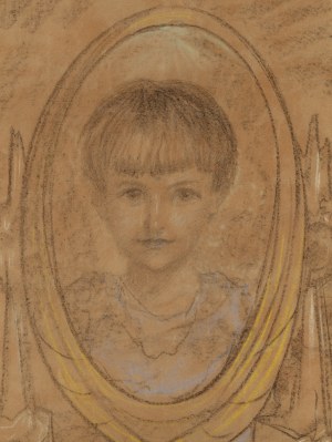 Stanisław Ignacy Witkiewicz \ Witkacy (1885 Warszawa - 1939 Jeziory na Polesiu), Portret dziewczynki (Anna Zięba), 1935