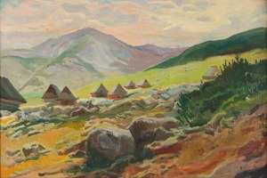 Michał Stańko (1901 Sosnowiec - 1969 Zakopane), Widok na Czerwone Wierchy