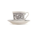 Zestaw filiżanek ze spodkami w stylu zakopiańskim, Zakłady Porcelany Bogucice w Katowicach-Bogucicach