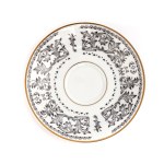 Zestaw filiżanek ze spodkami w stylu zakopiańskim, Zakłady Porcelany Bogucice w Katowicach-Bogucicach