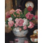 Alfons Karpinski (1875 Rozwadów near Tarnobrzeg - 1961 Kraków), Still life with roses in a vase